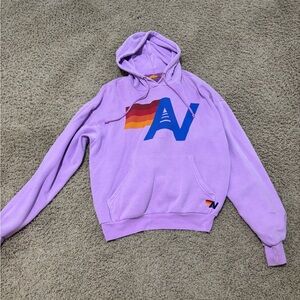 Aviator Nation Lavender Hoodie with Logo